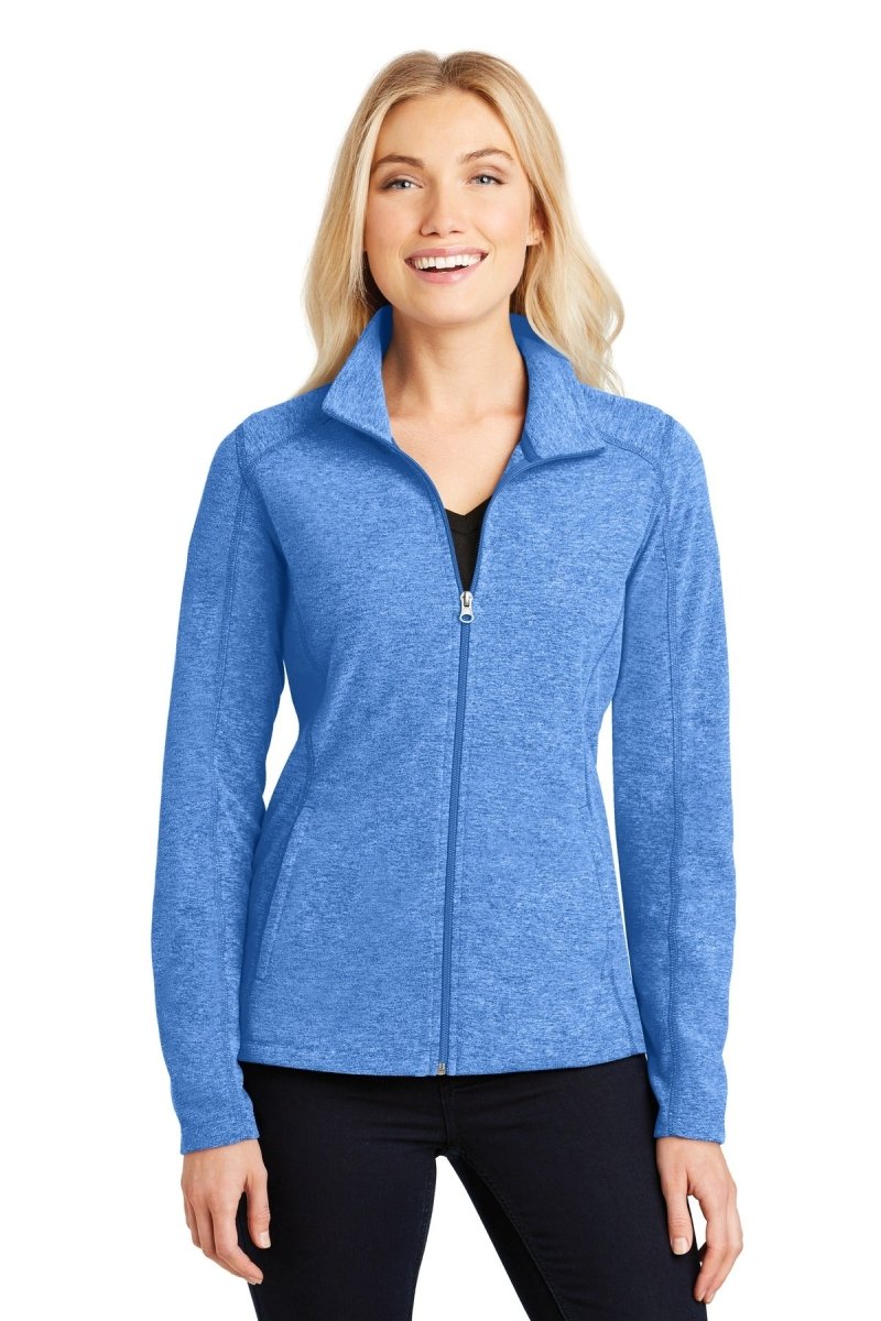 Port AuthorityÂ® Ladies Heather Microfleece Full-Zip Jacket. L235 - uslegacypromotions