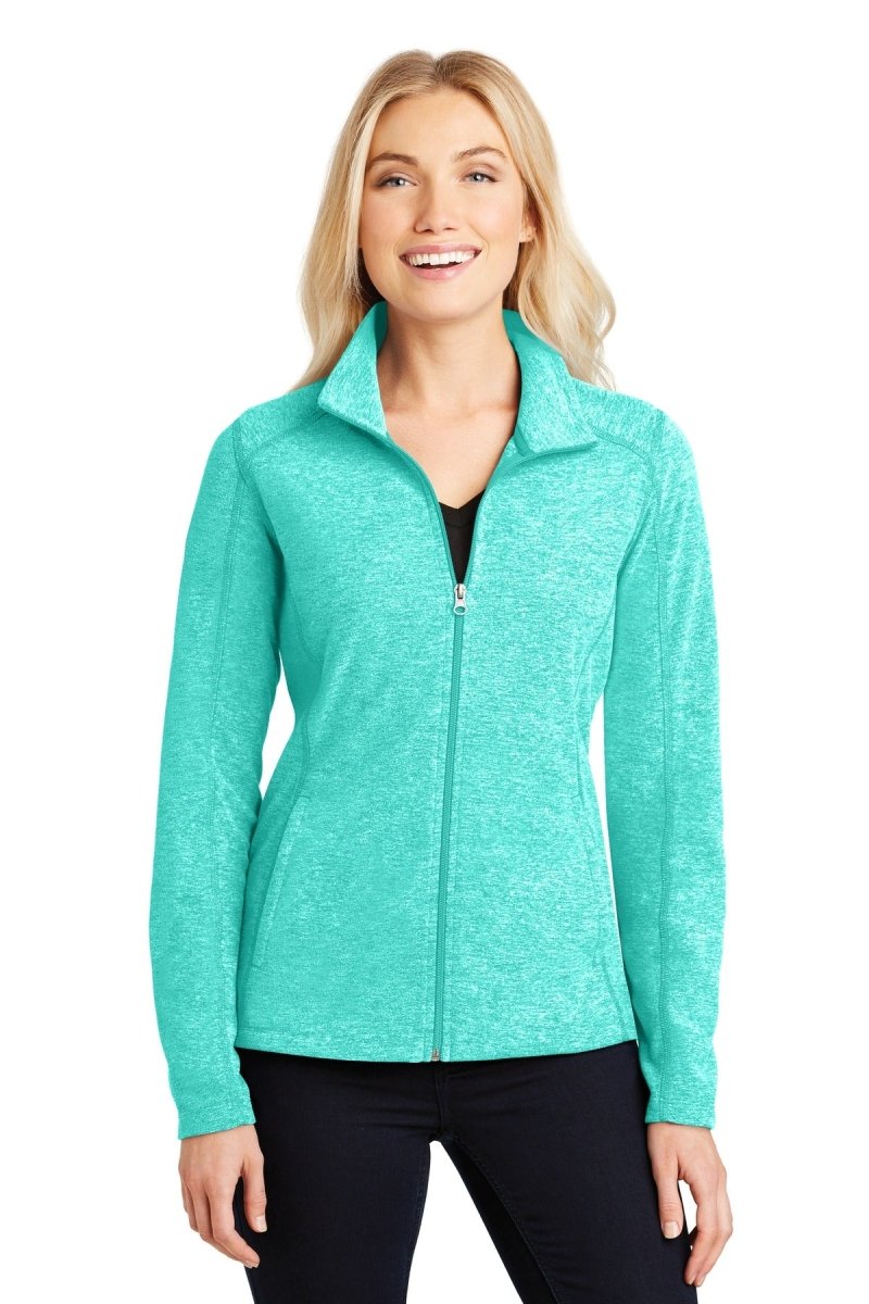 Port AuthorityÂ® Ladies Heather Microfleece Full-Zip Jacket. L235 - uslegacypromotions