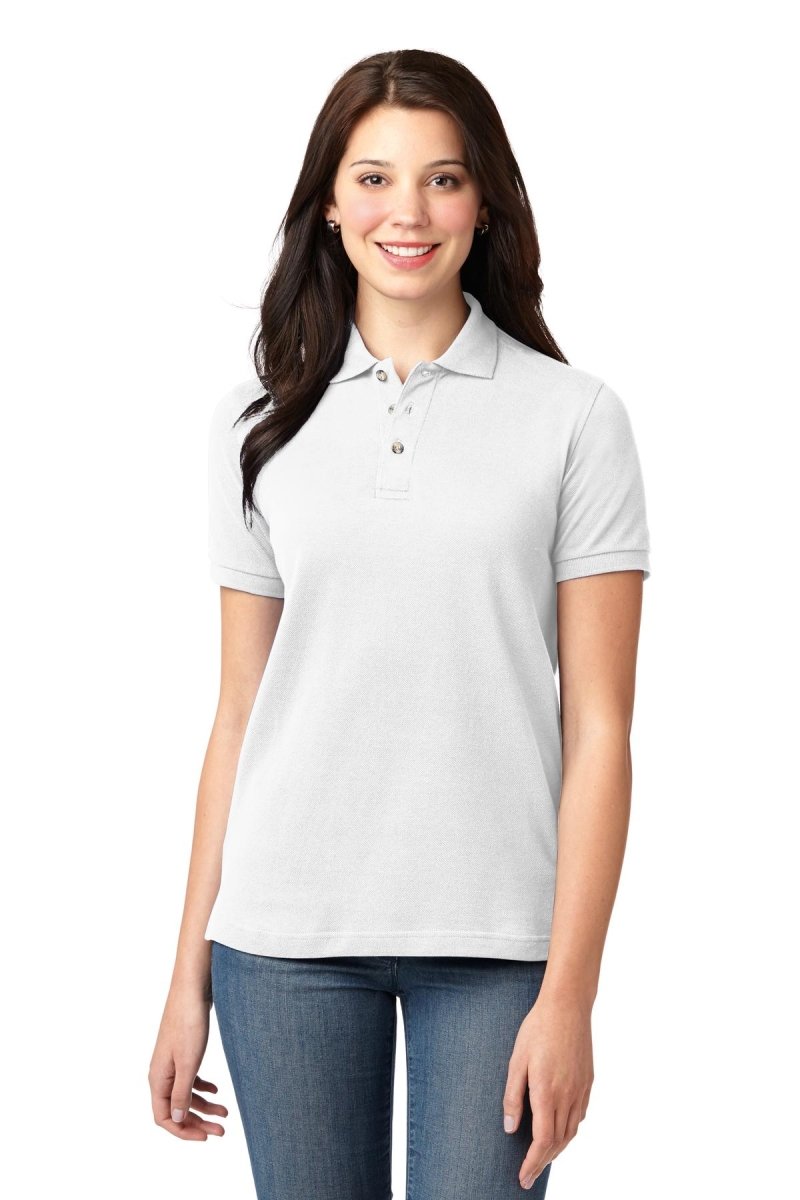 Port AuthorityÂ® Ladies Heavyweight Cotton Pique Polo. L420 - uslegacypromotions