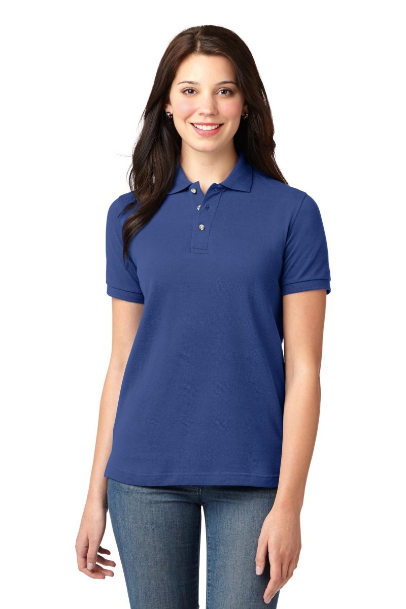 Port AuthorityÂ® Ladies Heavyweight Cotton Pique Polo. L420 - uslegacypromotions