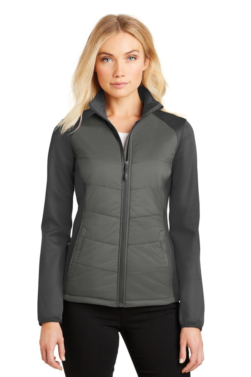 Port AuthorityÂ® Ladies Hybrid Soft Shell Jacket. L787 - uslegacypromotions