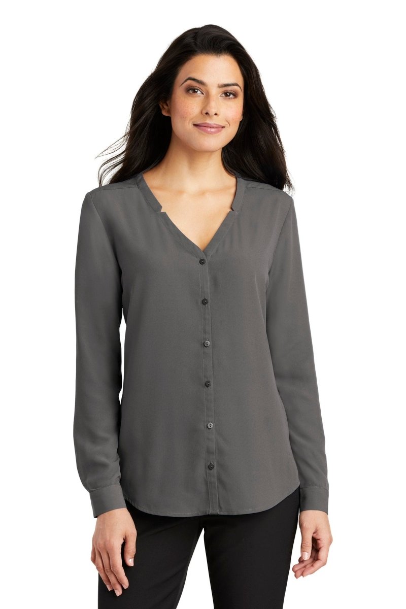 Port AuthorityÂ® Ladies Long Sleeve Button-Front Blouse. LW700 - uslegacypromotions