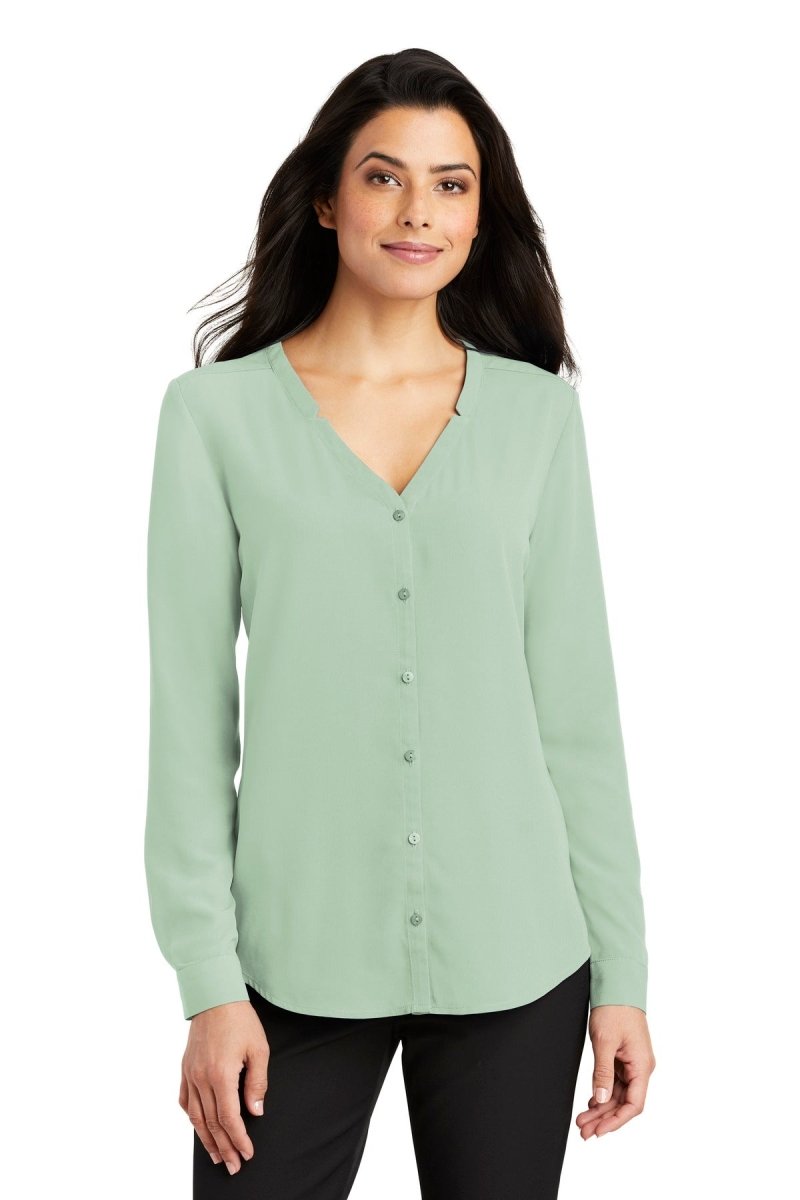 Port AuthorityÂ® Ladies Long Sleeve Button-Front Blouse. LW700 - uslegacypromotions