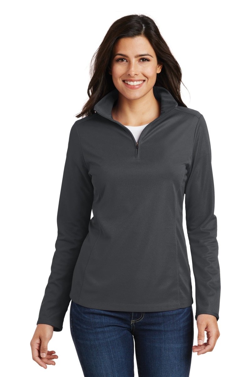 Port AuthorityÂ® Ladies Pinpoint Mesh 1/2-Zip . L806 - uslegacypromotions