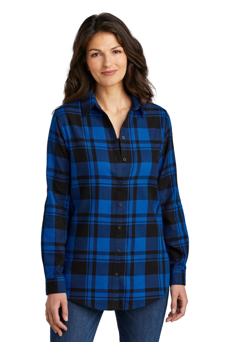 Port AuthorityÂ® Ladies Plaid Flannel Tunic . LW668 - uslegacypromotions