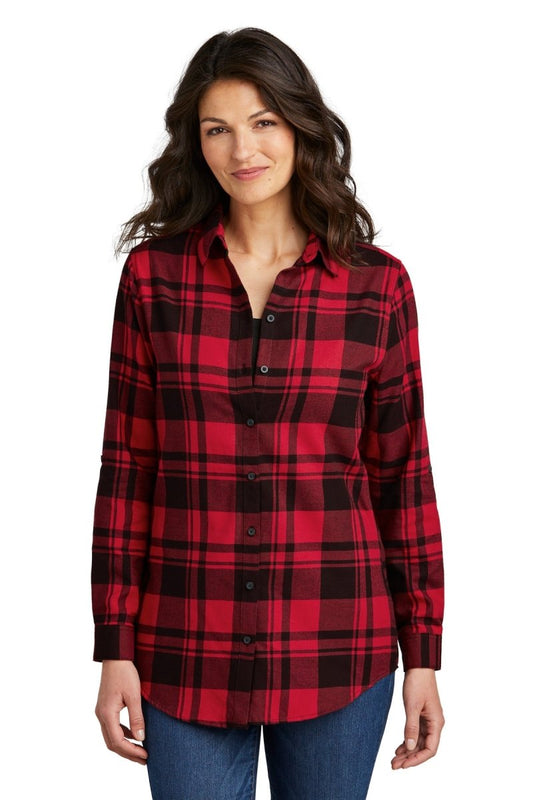 Port AuthorityÂ® Ladies Plaid Flannel Tunic . LW668 - uslegacypromotions