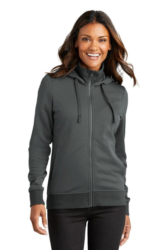 Port AuthorityÂ® Ladies Smooth Fleece Hooded Jacket L814 - uslegacypromotions