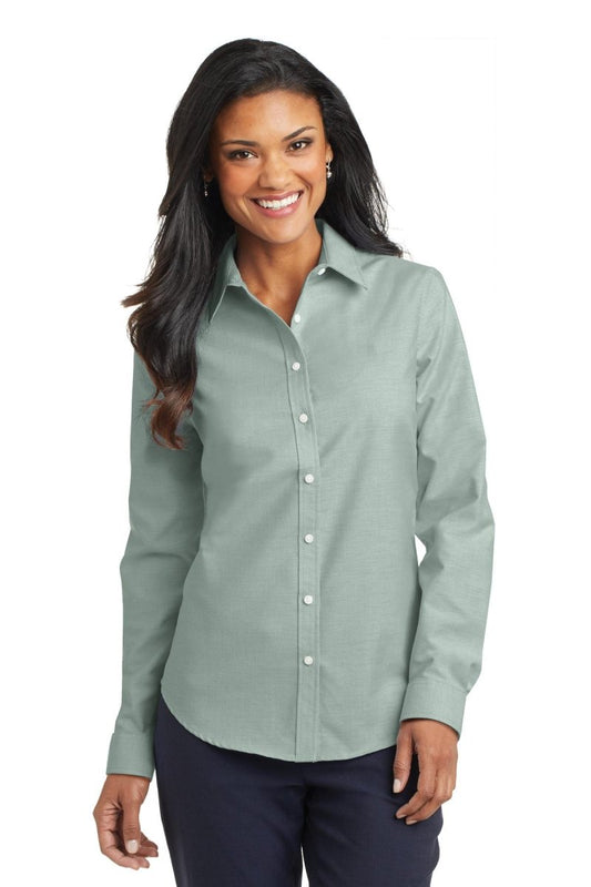 Port AuthorityÂ® Ladies SuperProâ„¢ Oxford Shirt. L658 - uslegacypromotions