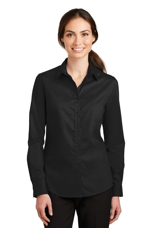 Port AuthorityÂ® Ladies SuperProâ„¢ Twill Shirt. L663 - uslegacypromotions