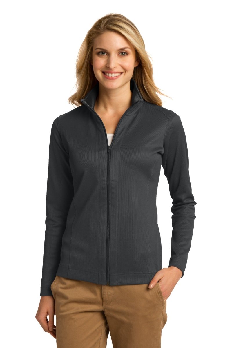 Port AuthorityÂ® Ladies Vertical Texture Full-Zip Jacket. L805 - uslegacypromotions