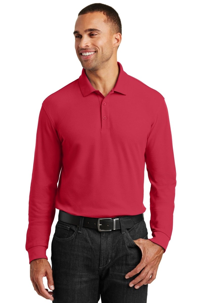 Port AuthorityÂ® Long Sleeve Core Classic Pique Polo. K100LS - uslegacypromotions