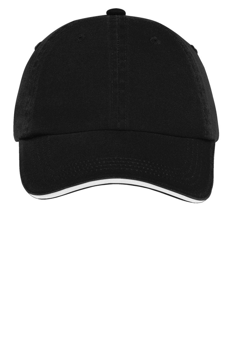 Port AuthorityÂ® Sandwich Bill Cap with Striped Closure. C830 - uslegacypromotions