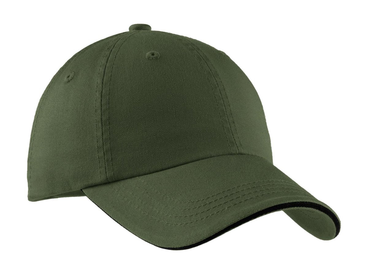 Port AuthorityÂ® Sandwich Bill Cap with Striped Closure. C830 - uslegacypromotions