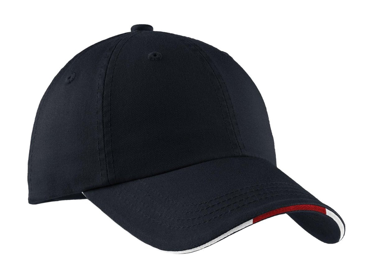 Port AuthorityÂ® Sandwich Bill Cap with Striped Closure. C830 - uslegacypromotions