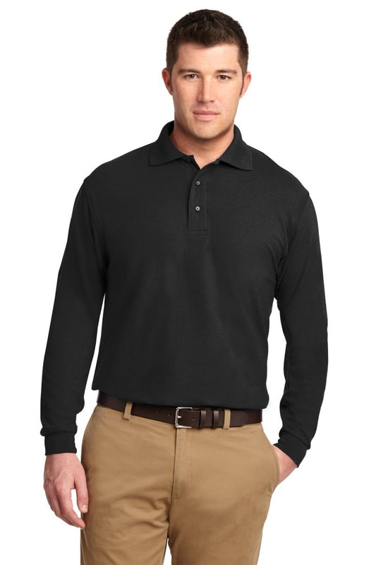 Port AuthorityÂ® Silk Touchâ„¢ Long Sleeve Polo. K500LS - uslegacypromotions