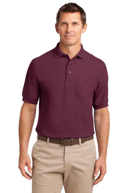 Port AuthorityÂ® Silk Touchâ„¢ Polo with Pocket. K500P - uslegacypromotions