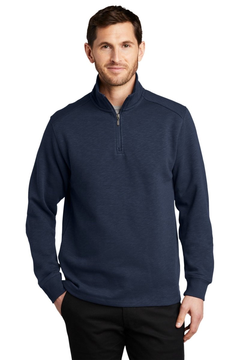 Port AuthorityÂ® Slub Fleece 1/4-Zip Pullover. F295 - uslegacypromotions