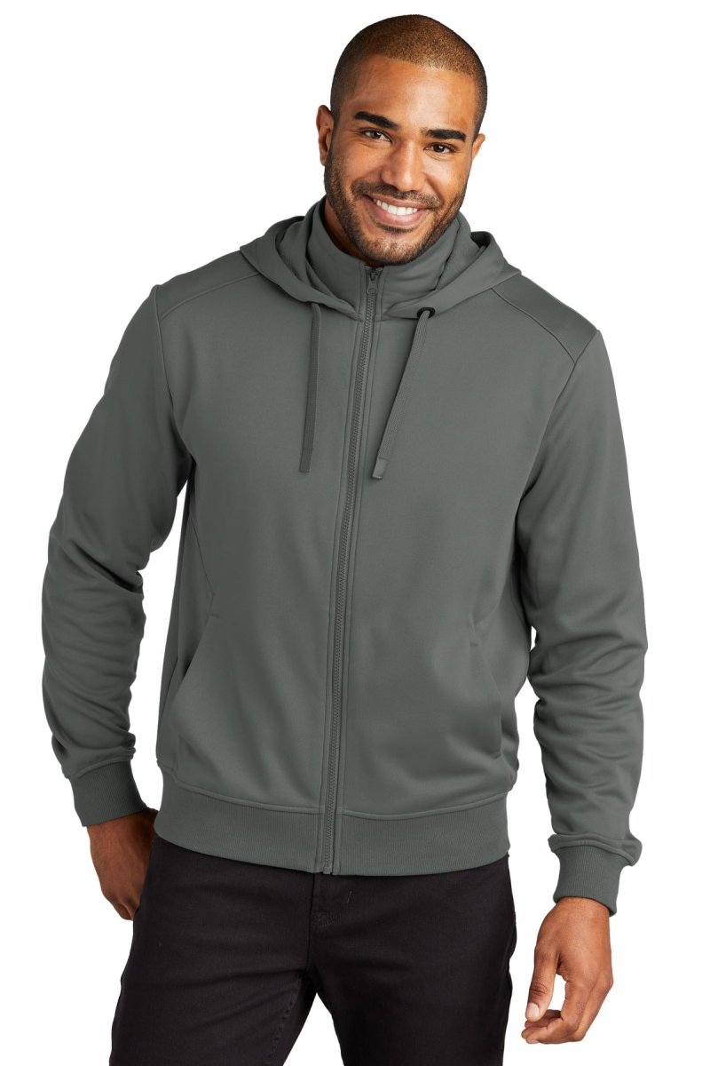 Port AuthorityÂ® Smooth Fleece Hooded Jacket F814 - uslegacypromotions