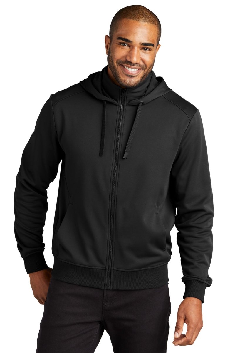 Port AuthorityÂ® Smooth Fleece Hooded Jacket F814 - uslegacypromotions