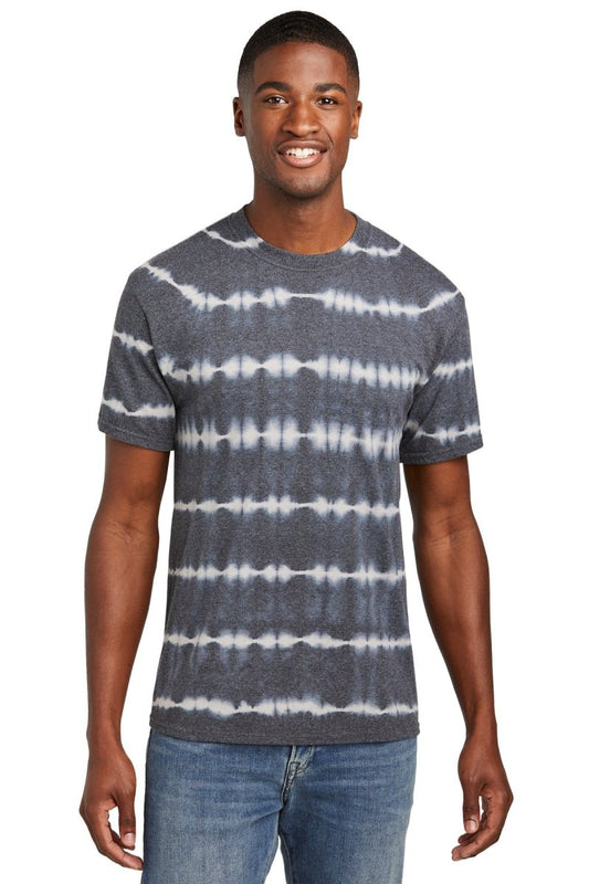 Port & CompanyÂ® Allover Stripe Tie-Dye Tee PC142 - uslegacypromotions