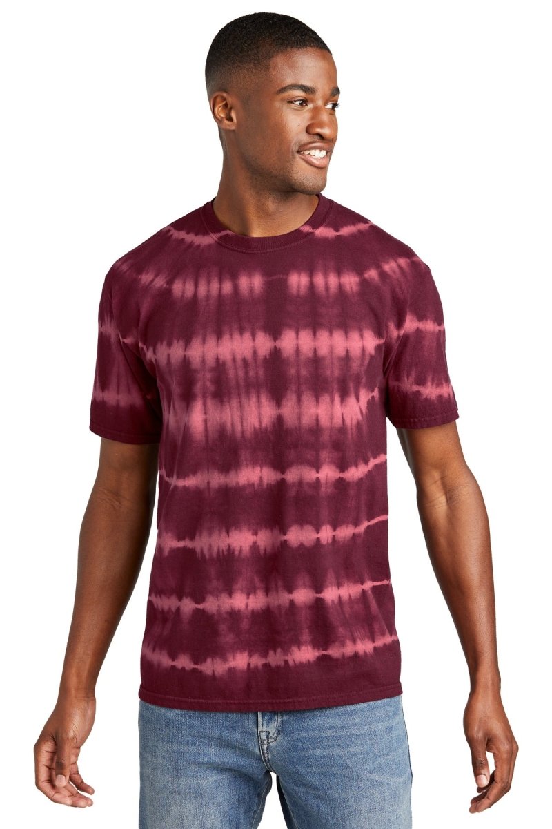 Port & Company‚ Allover Stripe Tie-Dye Tee PC142 - uslegacypromotions