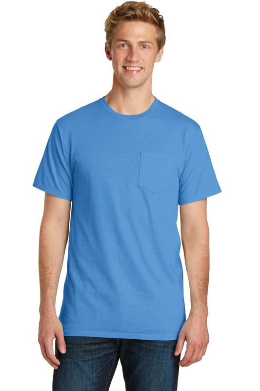 Port & CompanyÂ® Beach WashÂ® Garment-Dyed Pocket Tee. PC099P - uslegacypromotions