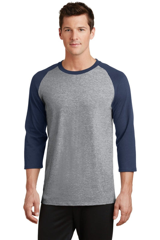 Port & CompanyÂ® Core Blend 3/4-Sleeve Raglan Tee. PC55RS - uslegacypromotions