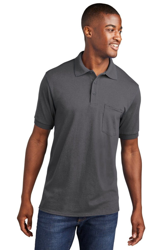 Port & CompanyÂ® Core Blend Jersey Knit Pocket Polo. KP55P - uslegacypromotions