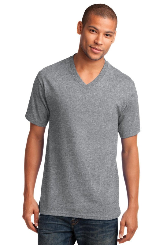 Port & CompanyÂ® Core Cotton V-Neck Tee. PC54V - uslegacypromotions