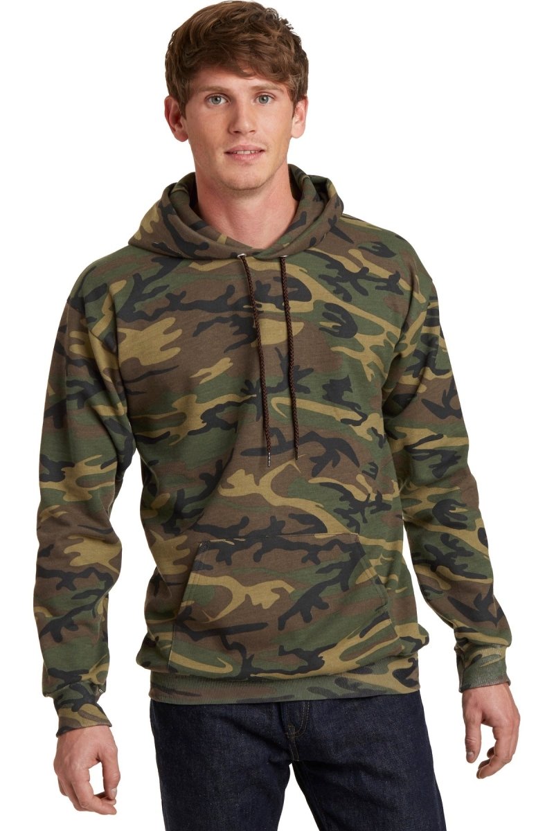 Port & CompanyÂ® Core Fleece Camo Pullover Hooded Sweatshirt. PC78HC - uslegacypromotions