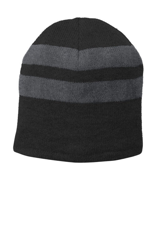 Port & CompanyÂ® Fleece-Lined Striped Beanie Cap. C922 - uslegacypromotions