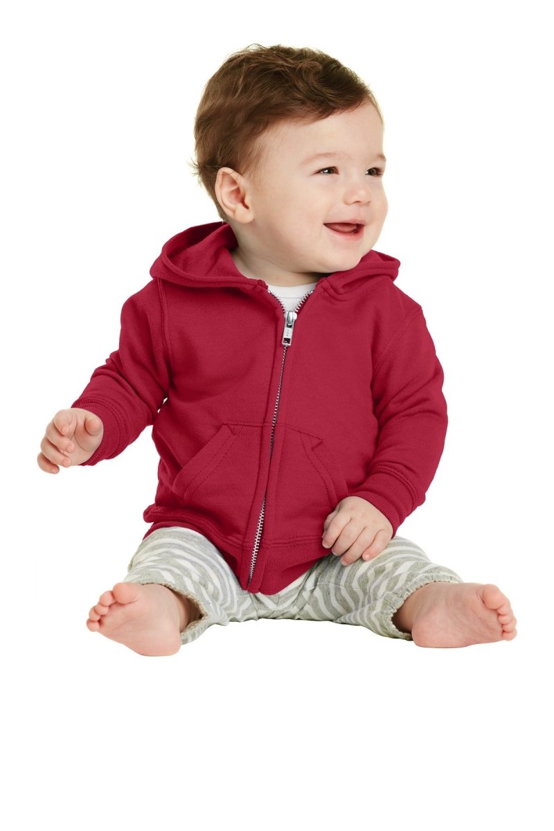 Port & CompanyÂ® Infant Core Fleece Full-Zip Hooded Sweatshirt. CAR78IZH - uslegacypromotions