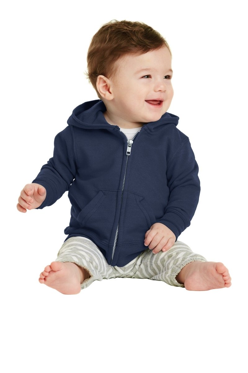 Port & CompanyÂ® Infant Core Fleece Full-Zip Hooded Sweatshirt. CAR78IZH - uslegacypromotions