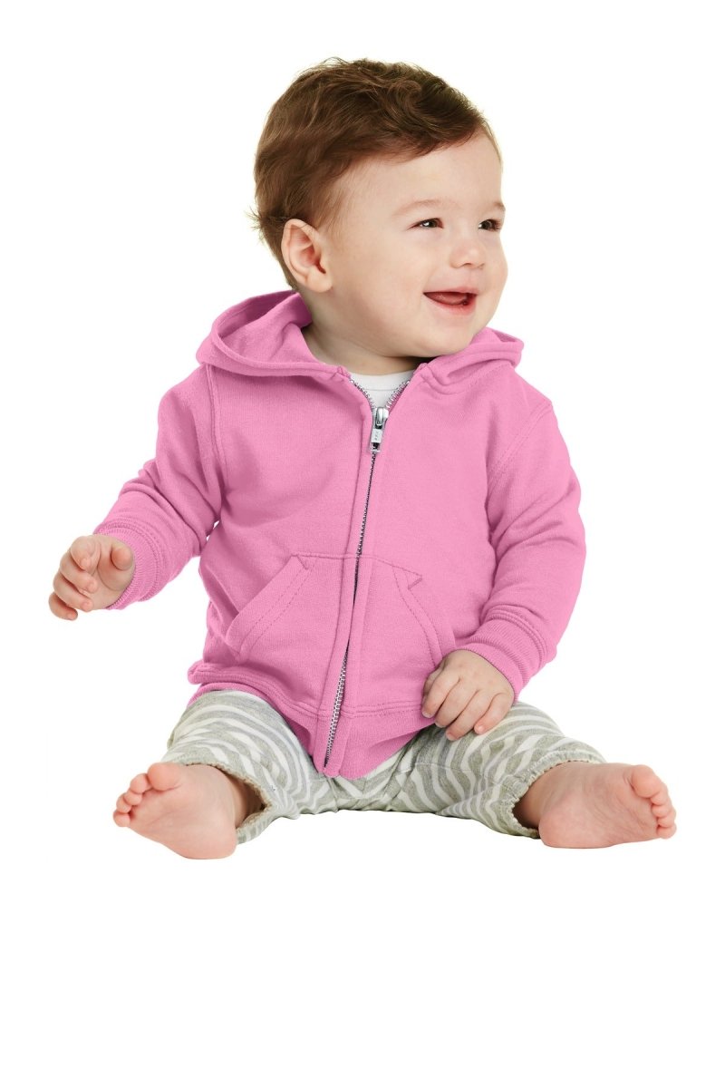 Port & CompanyÂ® Infant Core Fleece Full-Zip Hooded Sweatshirt. CAR78IZH - uslegacypromotions