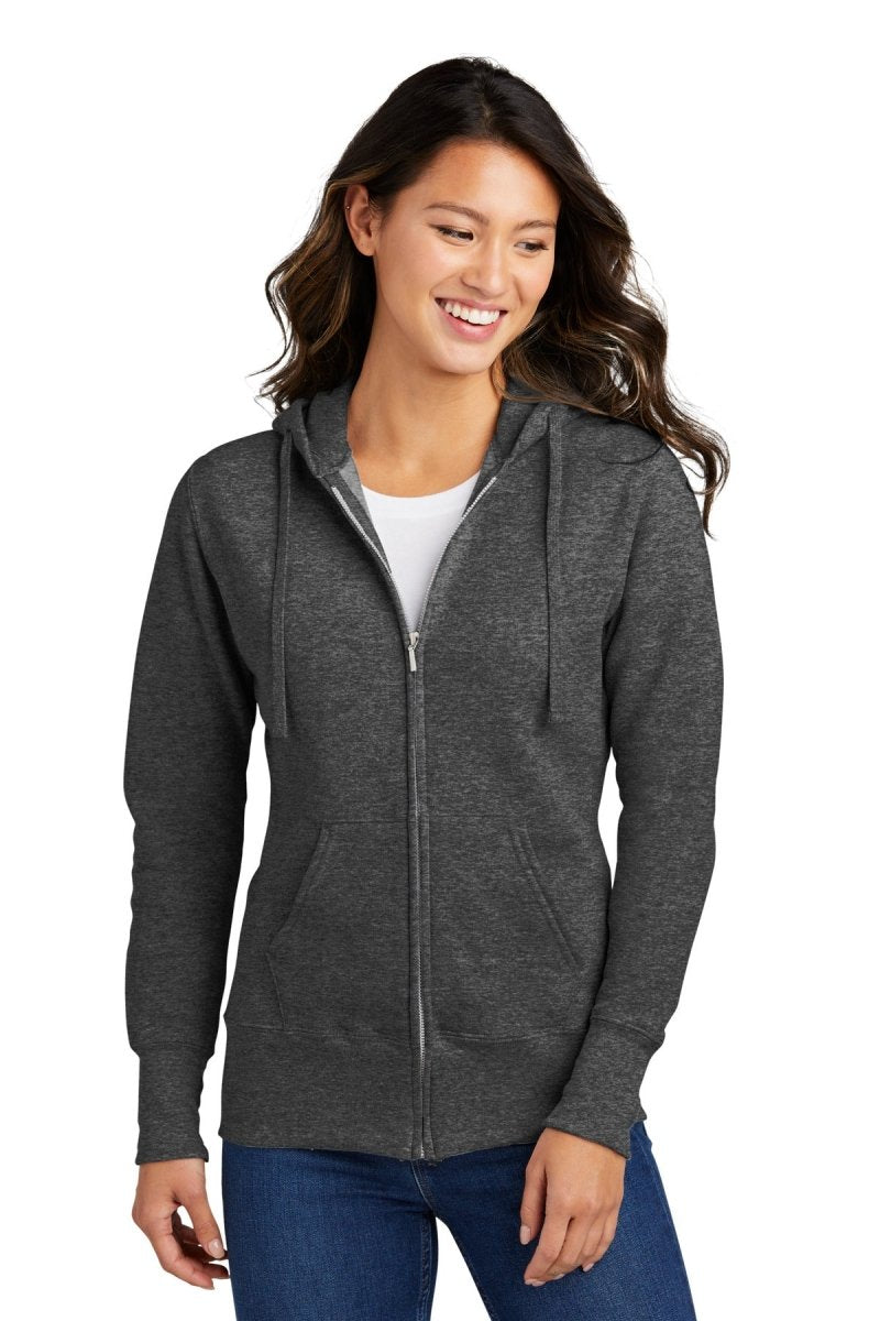 Port & CompanyÂ® Ladies Core Fleece Full-Zip Hooded Sweatshirt. LPC78ZH - uslegacypromotions