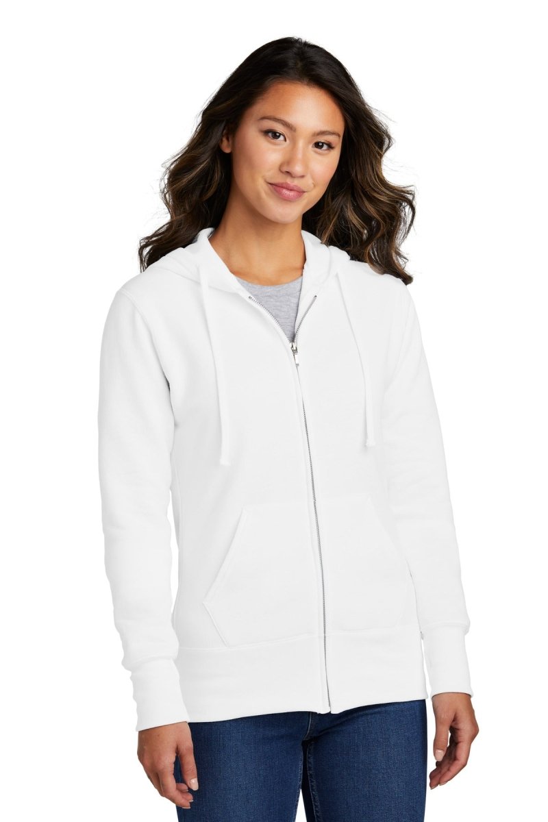 Port & CompanyÂ® Ladies Core Fleece Full-Zip Hooded Sweatshirt. LPC78ZH - uslegacypromotions