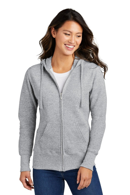 Port & CompanyÂ® Ladies Core Fleece Full-Zip Hooded Sweatshirt. LPC78ZH - uslegacypromotions