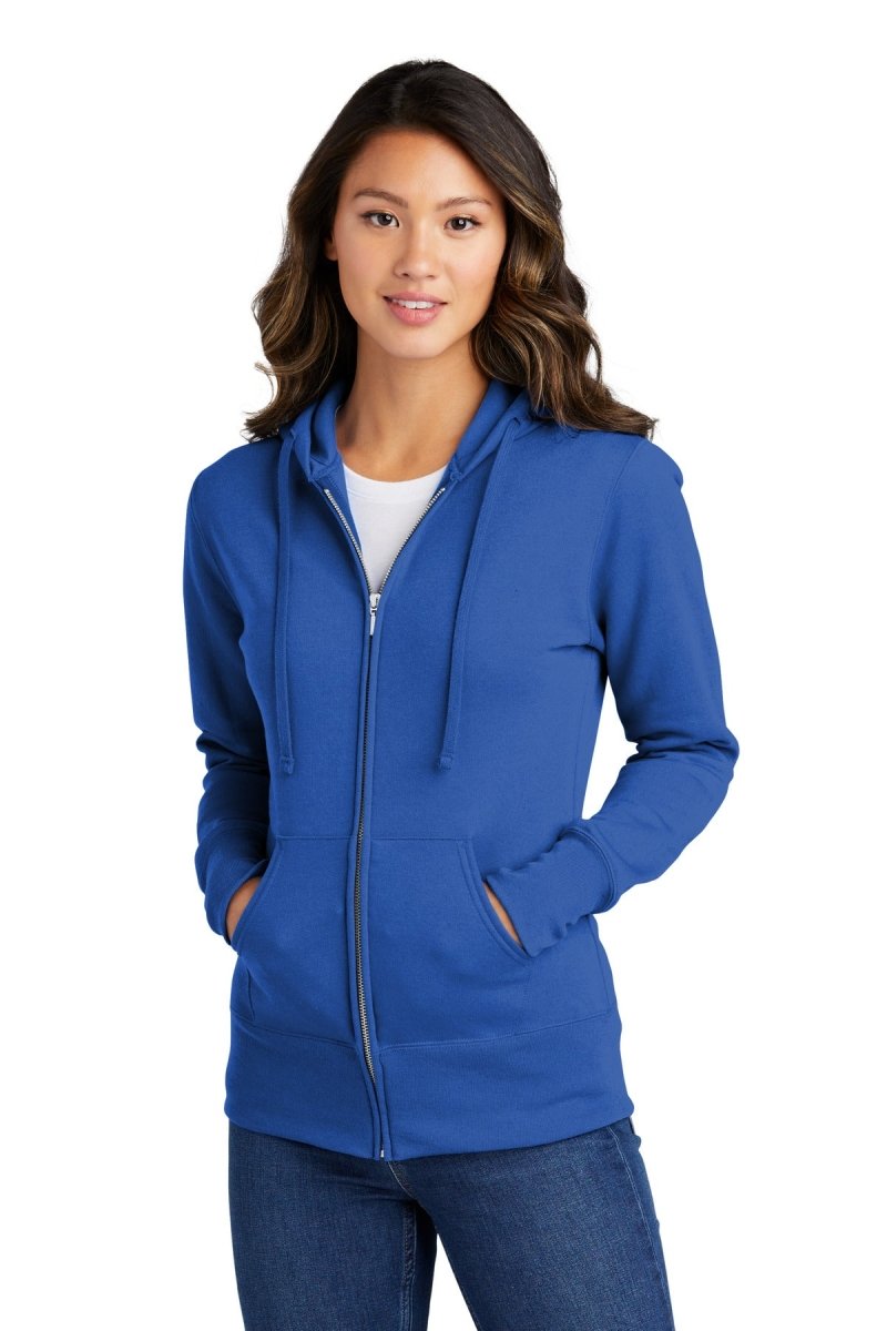 Port & CompanyÂ® Ladies Core Fleece Full-Zip Hooded Sweatshirt. LPC78ZH - uslegacypromotions