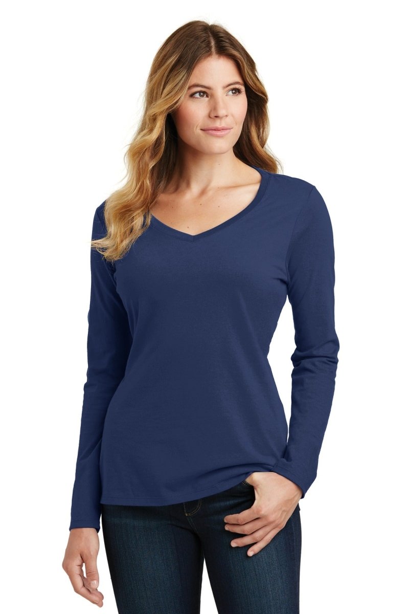 Port & CompanyÂ® Ladies Long Sleeve Fan Favorite V-Neck Tee. LPC450VLS - uslegacypromotions