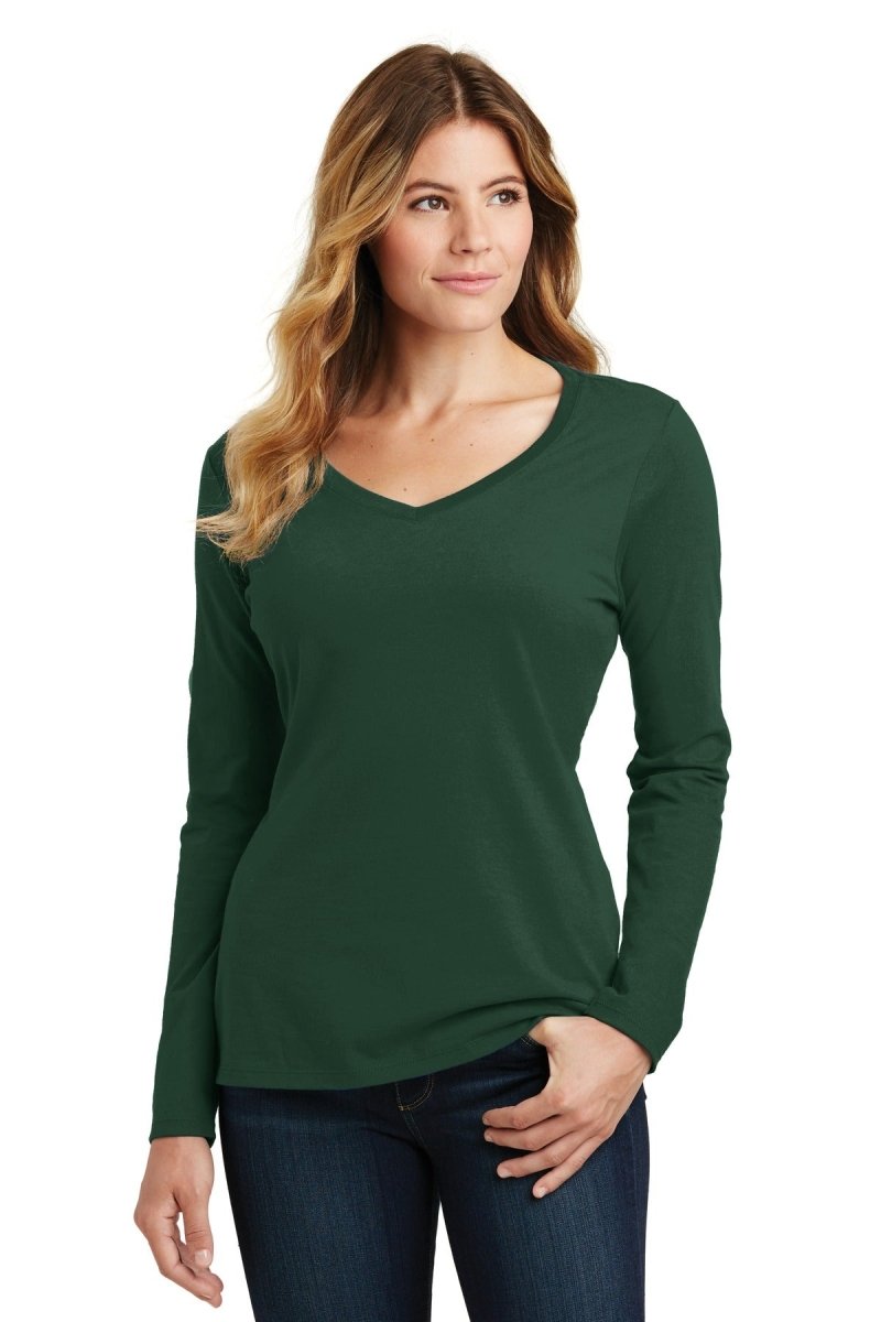 Port & CompanyÂ® Ladies Long Sleeve Fan Favorite V-Neck Tee. LPC450VLS - uslegacypromotions