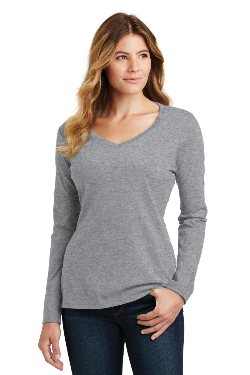 Port & CompanyÂ® Ladies Long Sleeve Fan Favorite V-Neck Tee. LPC450VLS - uslegacypromotions