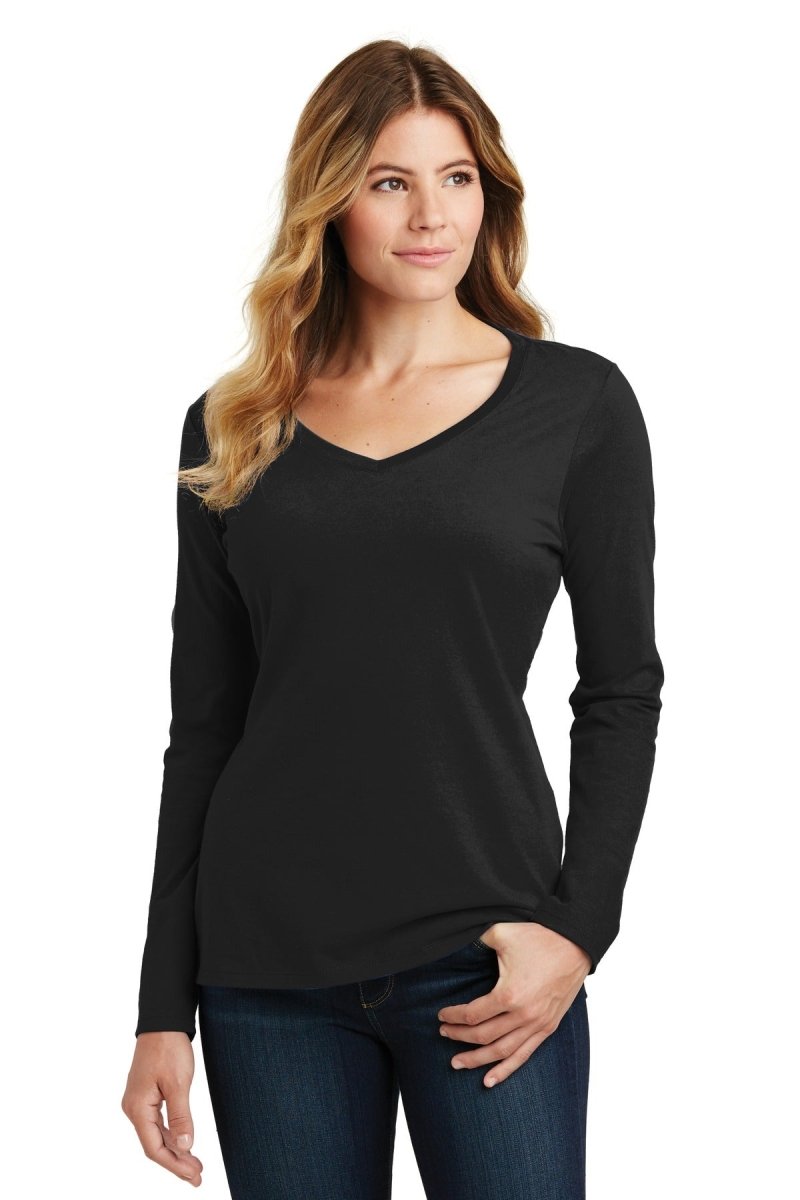 Port & CompanyÂ® Ladies Long Sleeve Fan Favorite V-Neck Tee. LPC450VLS - uslegacypromotions