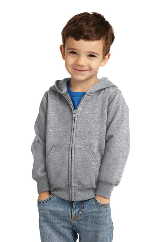 Port & CompanyÂ® Toddler Core Fleece Full-Zip Hooded Sweatshirt. CAR78TZH - uslegacypromotions