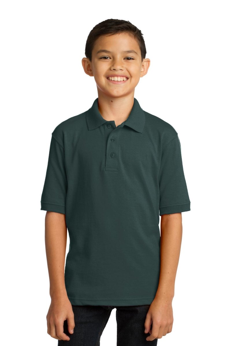 Port & CompanyÂ® Youth Core Blend Jersey Knit Polo. KP55Y - uslegacypromotions