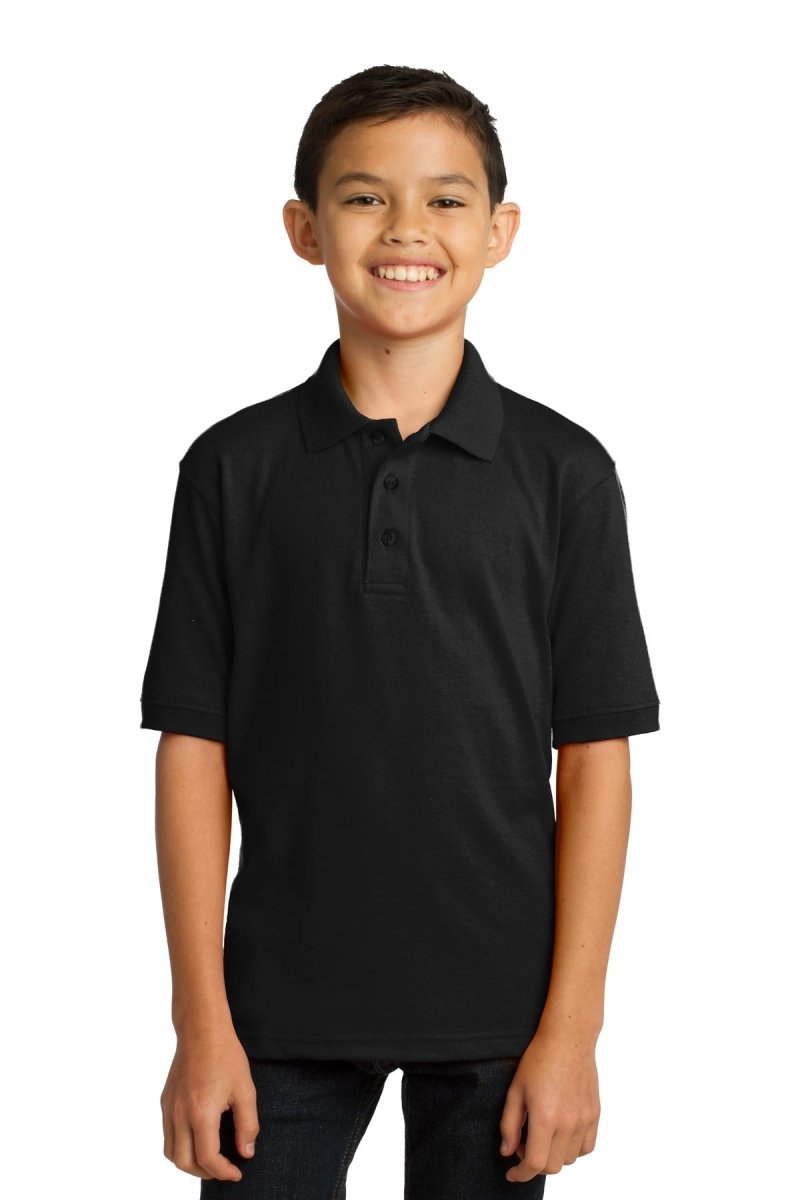 Port & CompanyÂ® Youth Core Blend Jersey Knit Polo. KP55Y - uslegacypromotions