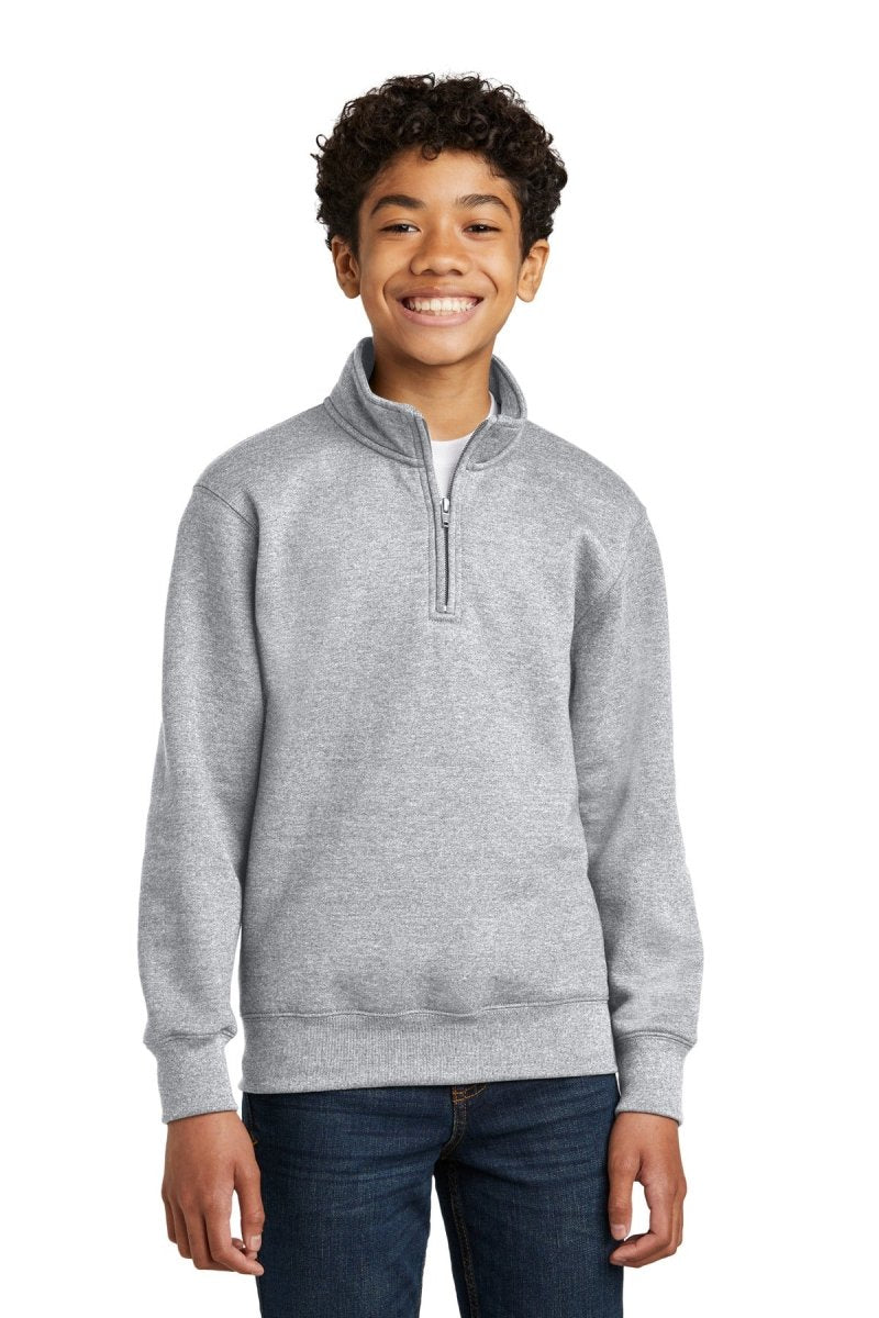 Port & CompanyÂ® Youth Core Fleece 1/4-Zip Pullover Sweatshirt PC78YQ - uslegacypromotions