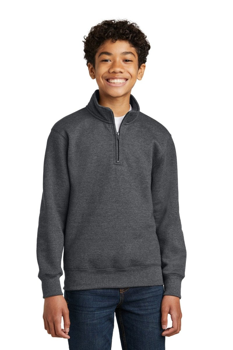 Port & CompanyÂ® Youth Core Fleece 1/4-Zip Pullover Sweatshirt PC78YQ - uslegacypromotions