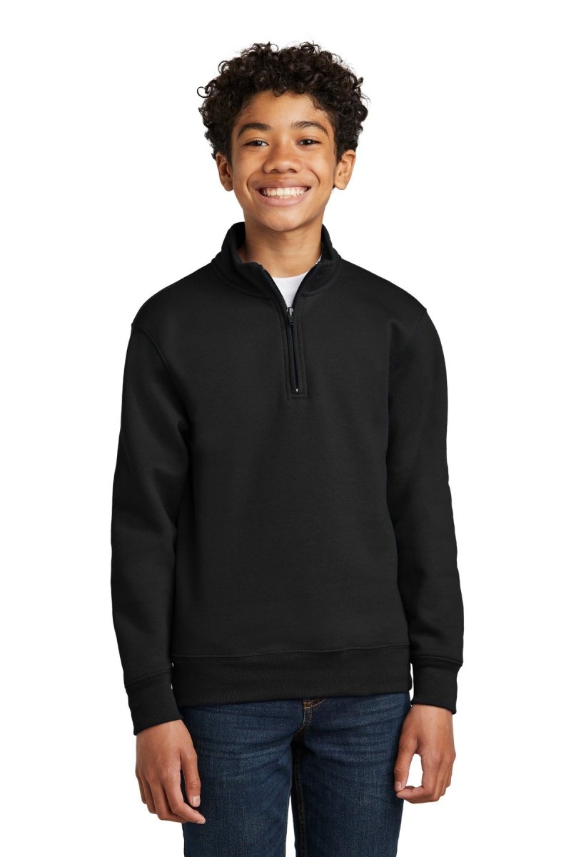 Port & CompanyÂ® Youth Core Fleece 1/4-Zip Pullover Sweatshirt PC78YQ - uslegacypromotions