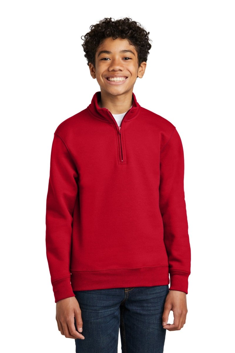 Port & CompanyÂ® Youth Core Fleece 1/4-Zip Pullover Sweatshirt PC78YQ - uslegacypromotions