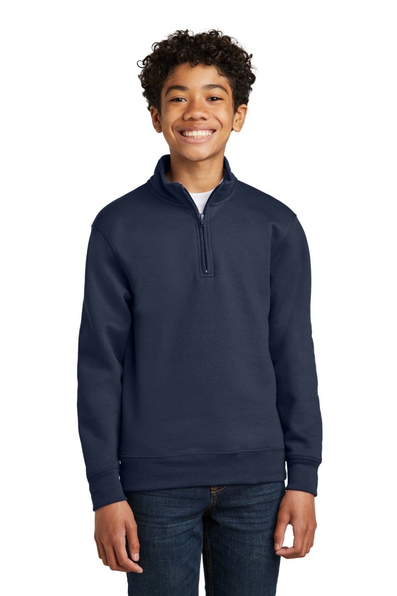 Port & CompanyÂ® Youth Core Fleece 1/4-Zip Pullover Sweatshirt PC78YQ - uslegacypromotions